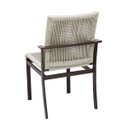 Ver imagem 4 de Poltrona Cadeira para Mesa Sala de Jantar em Alumínio e Corda Náutica Areia