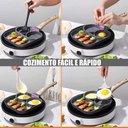 Ver imagem 4 de Frigideira Antiaderente 3 Partes Ovo Hambúrguer Ceramica