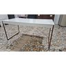 Mesa Industrial Retangular 160x80 Pé Metal Cozinha Jantar:off White/bronze - 5