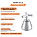 Ver imagem 3 de Acabamento para Registro 1/2, 3/4 e 1 Tríade 27179 Meber - Cromado