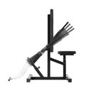 Ver imagem 4 de Máquina Tríceps Articulado com Barra para Bíceps Yangfit