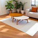 Ver imagem 2 de Mesinha Centro Organica Manaus Base Madeira de Sala Kit C/ 2