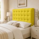 Ver imagem 2 de Cabeceira para Cama Box Estofada 195 King Size Ana com Botões Suede