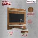 Ver imagem 3 de Painel Sala Leme para Tv até 60 Polegadas Naturalle/off White