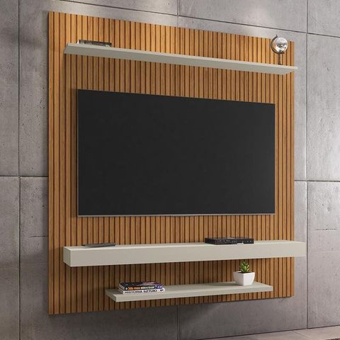 Painel Sala Leme para Tv até 60 Polegadas Naturalle/off White