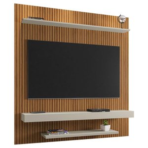 Painel Sala Leme para Tv até 60 Polegadas Naturalle/off White