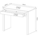 Ver imagem 3 de Mesa Para Home Office Com Gaveta Me4107 Nogal - Tecno Mobili