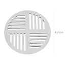 Ver imagem 2 de Kit 7 Grelha Redonda com Diâmetro de 15cm em Alumínio Astra