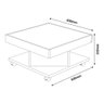 Mesa Centro Saara Cinamomo/off White Artely - 5