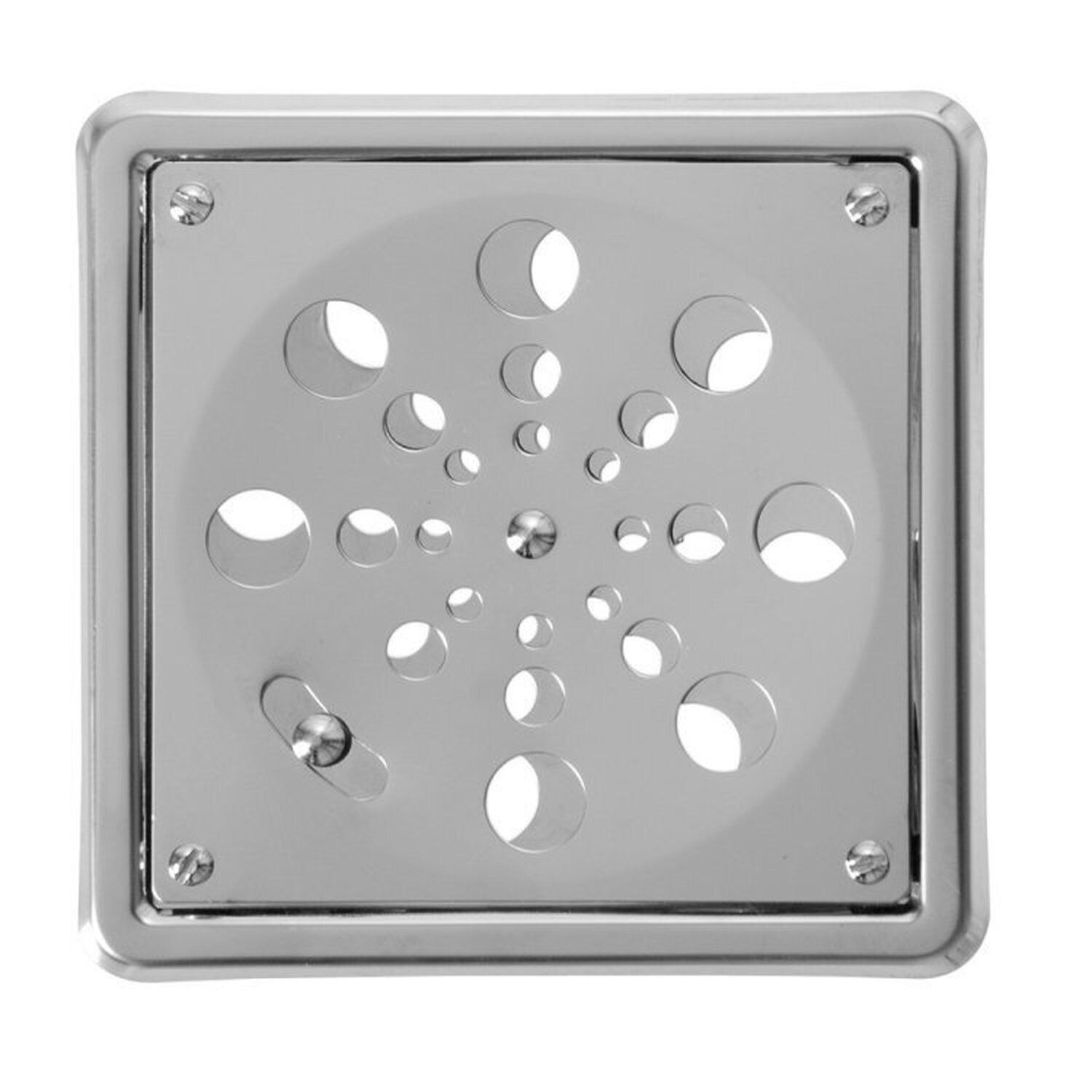 Kit 10 Grelha Quadrada em Aço Inox com Sistema Anti-inseto e com Caixilho 9,4 X 9,4cm Astra - 1
