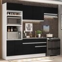 Ver imagem 1 de Armário de Cozinha Completa 270cm Branco/Preto Glamy Madesa 14