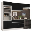 Ver imagem 3 de Armário de Cozinha Completa 270cm Branco/Preto Glamy Madesa 14