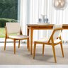 Conjunto Sala de Jantar Madeira Maciça - Mesa 1,80 Laminada 6 Cadeiras Assento e Encosto Estofado - 14