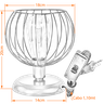 Abajur Aramado Luminaria de Mesa Base Metal Tangerine Preto - 2
