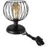 Abajur Aramado Luminaria de Mesa Base Metal Tangerine Preto - 1