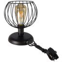 Ver imagem 1 de Abajur Aramado Luminaria de Mesa Base Metal Tangerine Preto