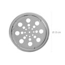 Ver imagem 2 de Kit 10 Grelha Redonda em Aço Inox com Caixilho Ø15cm Astra