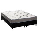 Ver imagem 1 de Cama Box King: Colchão Espuma Ortobom D33 Light Saúde + Base CRC Suede Black(186x198)