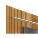 Ver imagem 3 de Painel para Tv de até 75 Polegadas Ripado 2 Prateleiras Roma:cinamomo/off White