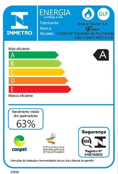 Fogão Cooktop Fischer 4 Bocas Platinium 33800-92121 - 7