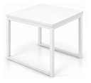 Ver imagem 6 de Mesa de Jantar Reforçada Industrial 60x60cm Tampo Branco Pés Branco