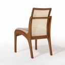 Ver imagem 3 de Kit 8 Cadeiras de Madeira Estofada para Mesa de Jantar Lisboa Linho Bege com Encosto Tela M58 Rmi
