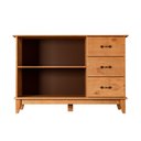 Ver imagem 4 de Kit Cristaleira 2 Portas e Gav. com Pé e Aparador Buffet 120,0 Cm Bella 2 Portas e 3 Gav. Móveis Mpo