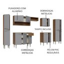 Ver imagem 5 de Armário de Cozinha Completa 325cm Cinza/rustic Emilly Madesa 02