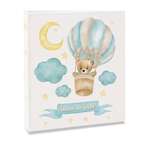Álbum 120 Fotos 10x15 - Bebe Balão Azul 71