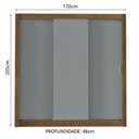 Ver imagem 4 de Guarda Roupa Casal Madesa Mônaco 3 Portas de Correr