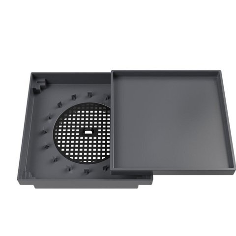 Kit 10 Ralo Oculto Quadrado 15x15cm Astra Preto