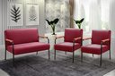 Ver imagem 2 de Conjunto Jade 2+1+1 Lugares Cor:Suede Bordô 110