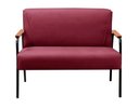 Ver imagem 3 de Conjunto Jade 2+1+1 Lugares Cor:Suede Bordô 110