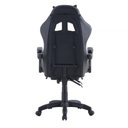 Ver mais imagens de Cadeira Gamer Reclinável Preta Ergonômica Pc com Apoio para Pés e Braços Couro Sintético