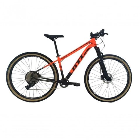 Bicicleta Aro 29 Gti Roma 12v Garfo com Trava K7 11/50 Freios Hidráulicos Kit 1x12 Pneu Bege -