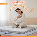 Ver imagem 3 de Colchão Solteiro Probel Espuma D33 Pillow Top 88x188x18cm Guarda Costas Lyon Branco/bege