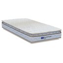 Ver imagem 1 de Colchão Solteiro Probel Espuma D33 Pillow Top 88x188x18cm Guarda Costas Lyon Branco/bege