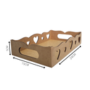 Ver imagem 2 de Bandeja Coração 100% Mdf (24x15) Mdf Cru