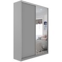 Ver imagem 5 de Guarda-roupa Solteiro 100% Mdf Bp com 2 Portas e 1 Espelho Zermatt