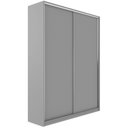 Ver imagem 5 de Guarda-Roupa Solteiro 100% MDF BP com 2 Portas Zermatt Cinza