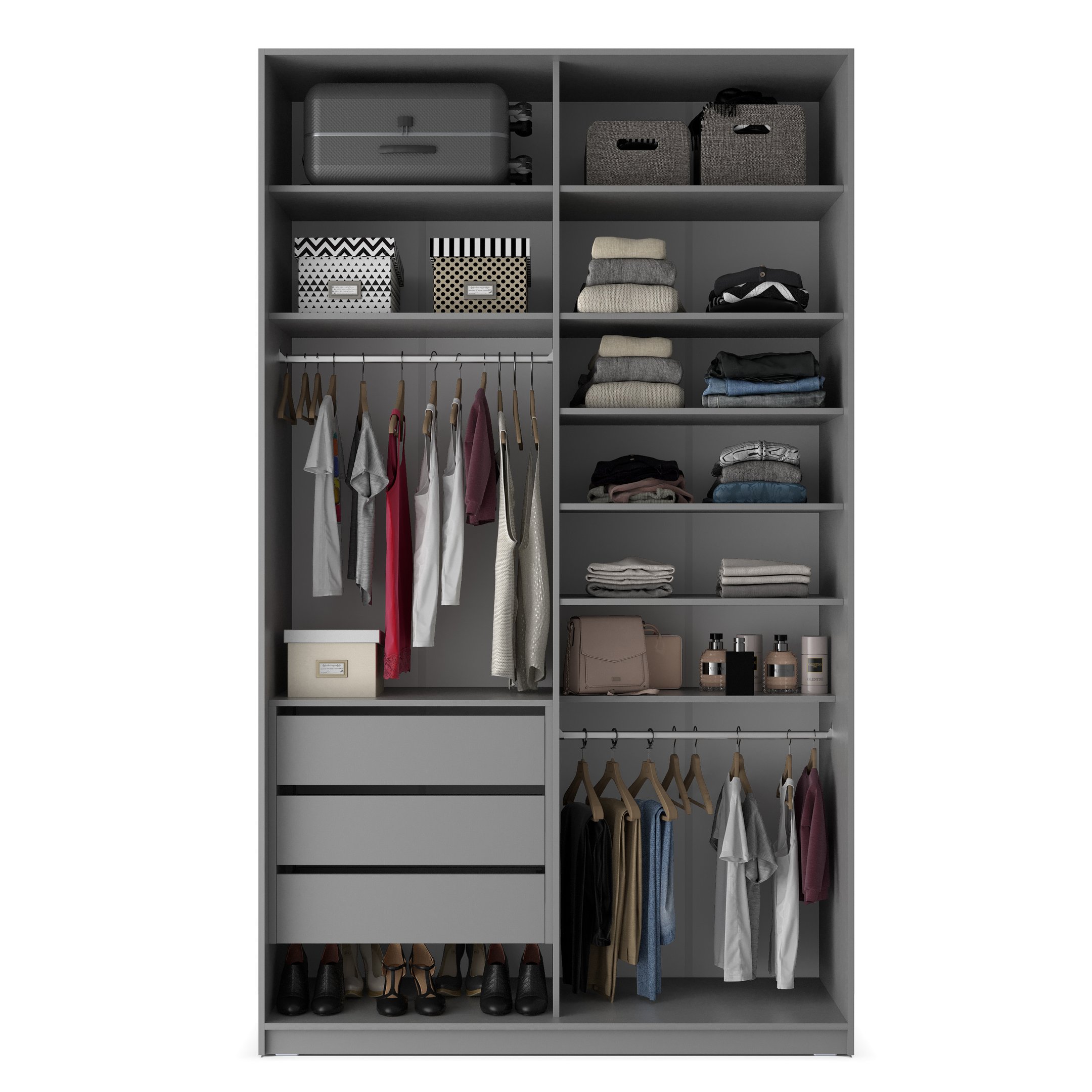 Guarda-roupa Solteiro 100% Mdf Bp com 2 Portas Zermatt - 4