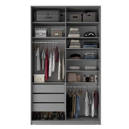 Guarda-roupa Solteiro 100% Mdf Bp com 2 Portas Zermatt - 4