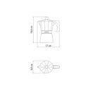 Ver imagem 7 de Cafeteira Expresso Italiana Tramontina em Alumínio Preto com Cabo em Nylon 320 Ml Tramontina