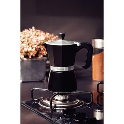 Cafeteira Expresso Italiana Tramontina em Alumínio Preto com Cabo em Nylon 320 Ml Tramontina - 5