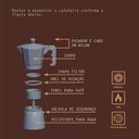 Ver imagem 6 de Cafeteira Expresso Italiana Tramontina em Alumínio Preto com Cabo em Nylon 320 Ml Tramontina