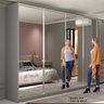 Guarda-roupa Casal 100% Mdf Bp com 4 Portas Espelhos Zermatt - 6