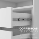 Ver mais imagens de Guarda-Roupa Casal 100% MDF BP com 4 Portas e 2 Espelhos Zermatt Cinza