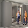 Guarda-roupa Casal 100% Mdf Bp com 4 Portas e 2 Espelhos Zermatt - 6