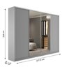 Guarda-roupa Casal 100% Mdf Bp com 4 Portas e 2 Espelhos Zermatt - 3