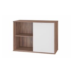 Balcão Lavanderia Multiuso 1 Porta Correr Multimóveis CR30024 Castanho/Branco - 2